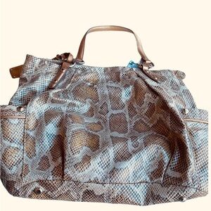 B. Makowsky Snakeskin Hobo Bag